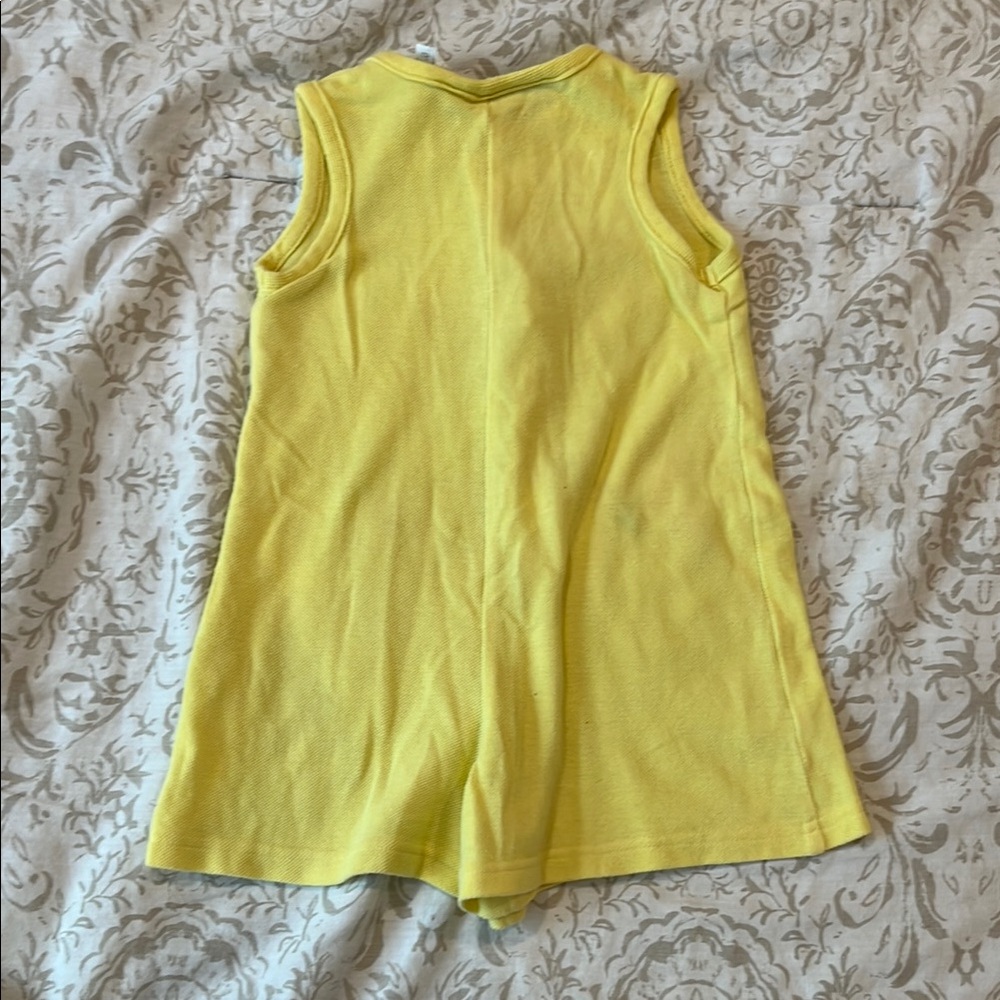 Yellow Sleeveless Romper with Winnie the Pooh and Piglet - Picture 7 of 7